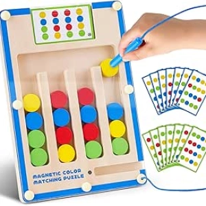 Magnetic Wooden Puzzle Toys for Kids 3-7 Years | Montessori Learning Games