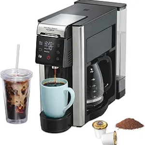 Hamilton Beach FlexBrew Advanced 5-in-1 Coffee Maker | 12 Cup Drip & Single Serve