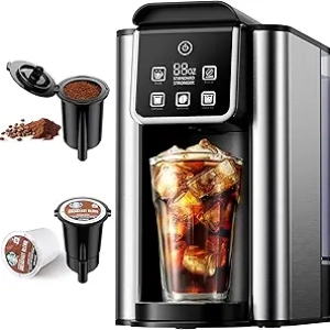 Hot & Iced Coffee Maker with Bold Setting | K-Cup & Ground Coffee Machine