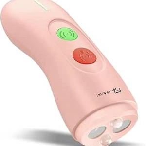 Rechargeable Ultrasonic Dog Bark Deterrent - 50 Ft Range, Safe & Humane Pink Device