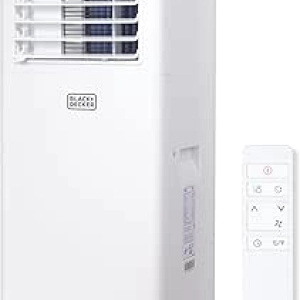 BLACK+DECKER 8500 BTU Portable Air Conditioner with Remote Control | 350 Sq Ft