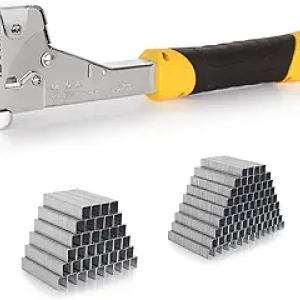 Heavy Duty T50 Hammer Tacker with 6000 Staples - Professional Roofing & Construction Stapler