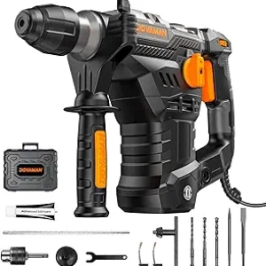 RH15A 12.5A SDS-Plus Rotary Hammer Drill - 4-Function Heavy Duty Concrete Drill with Safety Clutch