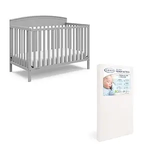 Graco Benton 5-in-1 Convertible Crib - GREENGUARD Gold Certified with Mattress