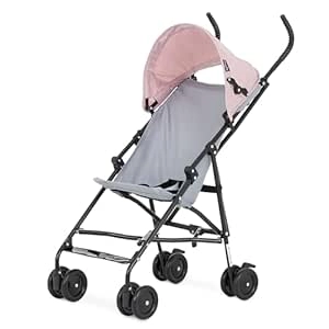 Dream On Me Aero Travel Umbrella Stroller - Lightweight, One-Hand Fold, Pink