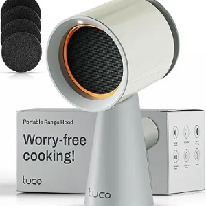 TUCO Portable Range Hood - 3-Speed Kitchen Exhaust Fan with Triple Filter & Oil Collection