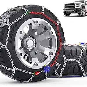 Auto-Fixing Snow Chains for Trucks & SUVs | 1-Min Installation | Heavy-Duty Tire Traction