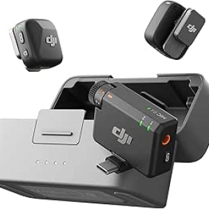 DJI Mic Mini Wireless Lavalier Microphone - 48h Battery, Noise Cancelling