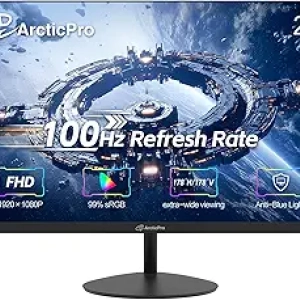 ArcticPro 22" Full HD 100Hz Monitor - Frameless Gaming Display with Low Blue Light