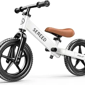 SEREED No Pedal Balance Bike for Toddlers 2-5 Years - Tool-Free Adjustable Seat & Handlebars