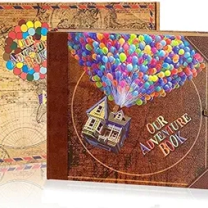 Adventure Scrapbook 148-Page DIY Travel Memory Album - Up-Inspired Couples Journal