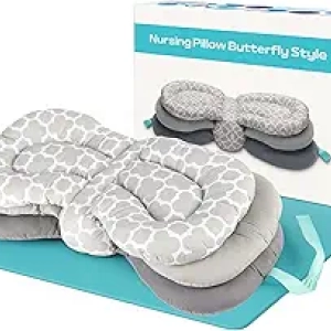 Adjustable Nursing Pillow for Breastfeeding & Bottle Feeding Newborns 0-5 Months
