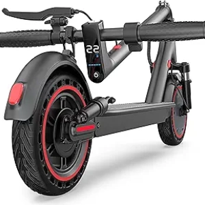 Maxshot Electric Scooter - 22 mph, 22 Mile Range, Foldable Adult E-Scooter with Dual Suspension