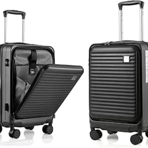 19.5 Inch Expandable Carry On Luggage | Lightweight Hardside Suitcase with Spinner Wheels & TSA Lock