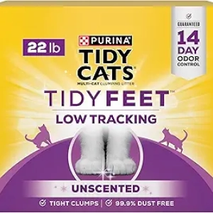 Purina Tidy Cats Tidy Feet Low Tracking Clumping Litter - 22 lb