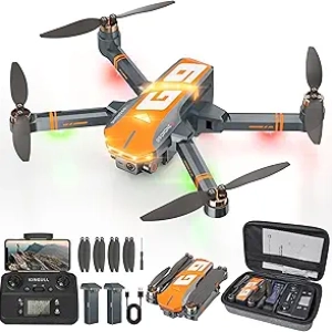 GPS Drone 4K Camera for Adults - 45min Flight, 5G FPV, Auto Return, Under 249g