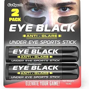 GoSports Anti Glare Eye Black Sports Stick - 2 Pack Football & Baseball