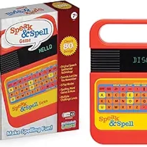 Speak & Spell Electronic Game - Classic 80s Handheld Learning Toy for Kids Ages 7+