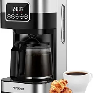 SHARDOR 10-Cup Programmable Coffee Maker with Strong Brew & Auto Shut Off