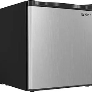 EUHOMY Mini Freezer Countertop 1.1 Cu Ft | Compact Upright Freezer with Reversible Door