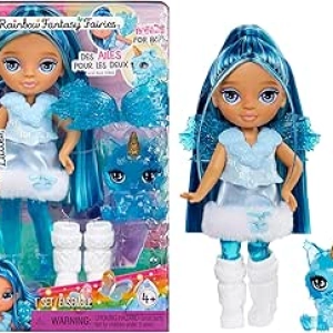 Rainbow High Littles Sapphire Fairy Doll with Flying Pet & Interchangeable Wings
