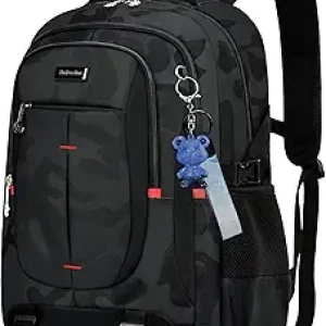 Camouflage Laptop Backpack for Teens - Water Resistant 15.6" School & Travel Bag with Anti-Theft Design