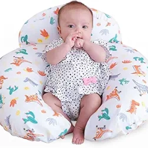 Premium Nursing Pillow with Removable Cotton Cover - Ergonomic Breastfeeding Support