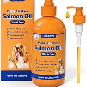 Wild Alaskan Salmon Oil for Dogs & Cats | Omega-3 EPA & DHA Supplement