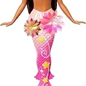 Barbie Flower Magic Mermaid Doll with Blooming Flowers & Ombre Tail