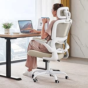 TRALT Ergonomic Office Chair 330 LBS - High Back Mesh Desk Chair with Lumbar Support