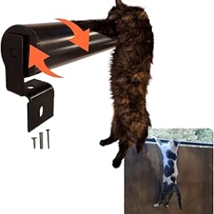 Zirao Roll Cat Barrier - Outdoor Cat Escape Prevention for Patios & Gardens