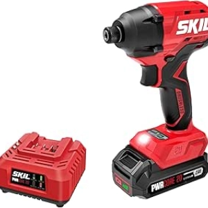 SKIL 20V Brushless Impact Driver Kit - 1/4" Hex with Battery & Charger