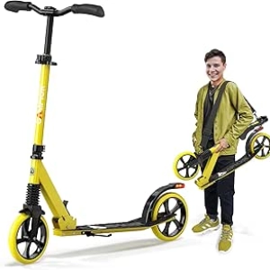 Foldable Kick Scooter for Kids & Adults - 240 LBS Capacity, 8-inch Wheels