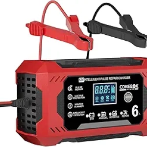 12V 6-Amp Smart Battery Charger & Maintainer with Desulfator - Auto Trickle Charger