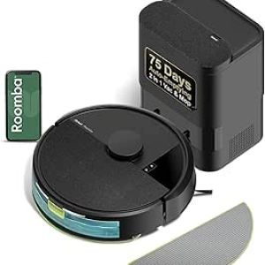 iRobot Roomba 104 2-in-1 Vacuum & Mop Robot with 75-Day Auto-Empty & LiDAR Navigation