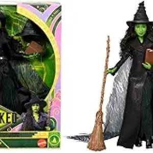 Wicked Elphaba Deluxe Fashion Doll - Premium Movie-Inspired Outfit & Accessories