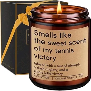 GSPY Tennis Scented Candle - Funny Sports Gifts for Tennis Players & Lovers