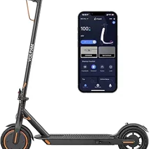 VOLPAM Electric Scooter 350W/500W - 19-22 mph, 28 Miles Range, Solid Tires