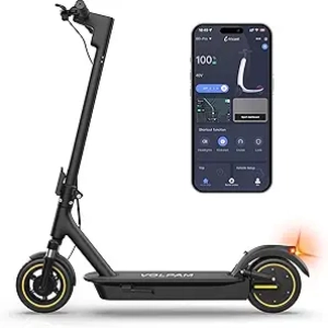 VOLPAM 10" Electric Scooter - 500W Motor, 28 Miles Range, 22 MPH | Dual Suspension