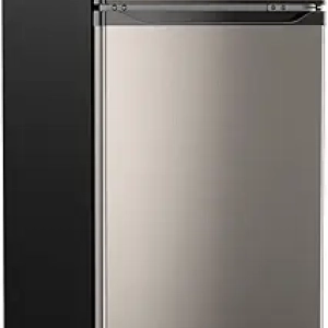 Upstreman 7.7 Cu.Ft. Double Door Refrigerator with Freezer - Compact Stainless Steel Fridge for Apartment, Office & Dorm
