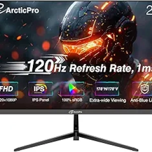 ArcticPro 24" 120Hz FHD Gaming Monitor - IPS 1080p 1ms Response Time