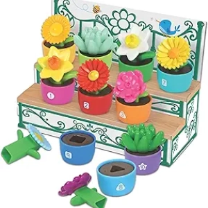 Shape & Color Garden Toy - Montessori Learning Toy for Toddlers & Preschool