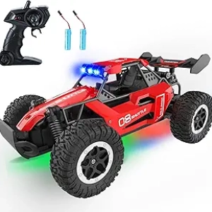 High-Speed RC Monster Truck for Kids 3-7+ | LED Lights Remote Control Car 20KM/H