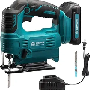 Cordless Brushless Jig Saw with Variable Speed - 45°-90° Angle Cuts