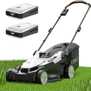 Litheli 40V Cordless Electric Lawn Mower 16" - Brushless, 6-Height Adjust, 2 Batteries