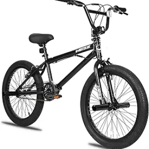 WEIZE 20 Inch Freestyle BMX Bike - 360° Rotor Trick Bicycle for Kids & Adults