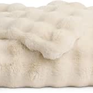Cozy Earth Bubble Cuddle Blanket - Ultra-Soft Faux Fur Throw 80x60 | Weighted Luxury Blanket