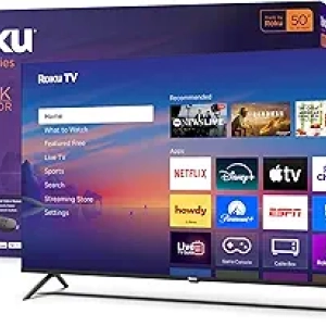 50-Inch 4K Roku Smart TV 2025 | HDR LED TV with Voice Remote & Free Streaming