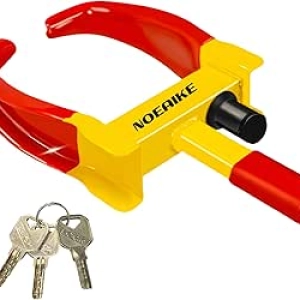 Universal Adjustable Trailer Wheel Lock - Heavy Duty Anti-Theft for Cars, RV, SUV & ATV