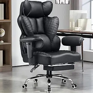 GTRACING 400lbs Big and Tall Gaming Chair - Ergonomic Heavy Duty Office Chair with Lumbar Support
